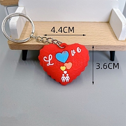 Heart PVC Bag Keychain&nbsp;PW-WGA4EE2-03