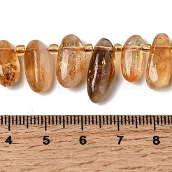 Natural Citrine(Heated) Beads Strands&nbsp;G-P604-A25-01