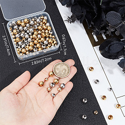 180Pcs 6 Style 304 Stainless Steel Beads&nbsp;STAS-BBC0003-88