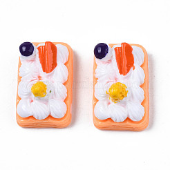 Opaque Epoxy Resin Cabochons&nbsp;CRES-S358-48