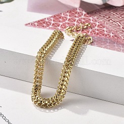 304 Stainless Steel Rope Chain Bracelets for Women&nbsp;BJEW-F488-08G