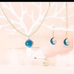 80Pcs 10 Style Celestial Alloy Enamel Pendants&nbsp;ENAM-LS0001-30
