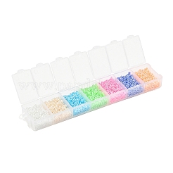 3500Pcs 7 Colors 12/0 Glass Round Seed Beads&nbsp;SEED-YW0001-22