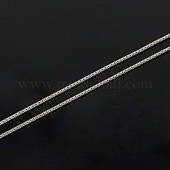 Anti-Tarnish Rhodium Plated 925 Sterling Silver Necklaces&nbsp;STER-M034-40B
