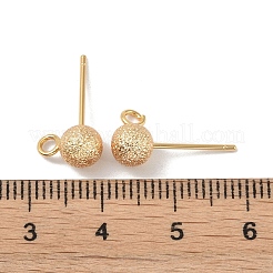 Brass Stud Earring Findings&nbsp;KK-R164-05B-G