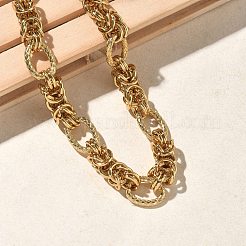 9.5MM 304 Stainless Steel Byzantine Chain Necklaces for Women Men&nbsp;NJEW-Z115-04G