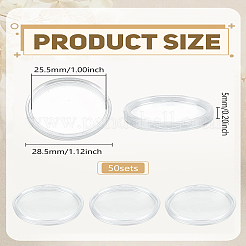 50Pcs Acrylic Coin Storage Boxs&nbsp;CON-LP0001-81