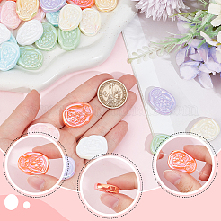 50Pcs Opaque Acrylic Beads&nbsp;SACR-SC0001-29
