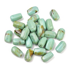 Two Tone Opaque Acrylic Imitation Gemstone Beads&nbsp;OACR-T033-02