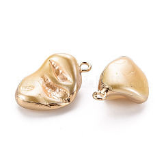 Electroplate Freshwater Shell Pendants&nbsp;SHEL-T018-12G-03
