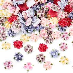 135Pcs 9 Colors Rose Flower Resin Cabochons&nbsp;MRMJ-TA0001-50