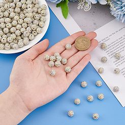 200Pcs Pave Disco Ball Beads&nbsp;RB-PH0001-50B