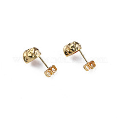 Brass Stud Earring Findings&nbsp;KK-N233-364