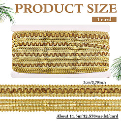 Polyester Braided Wavy Ribbons&nbsp;OCOR-WH0112-017B