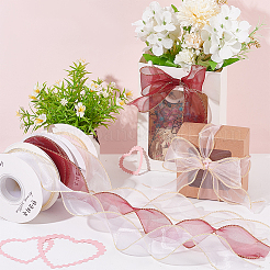 3 Rolls 3 Colors Organza Ribbons&nbsp;SRIB-FG0001-15