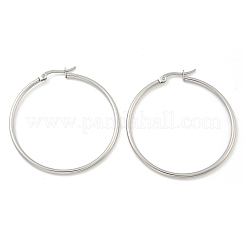 Tarnish Resistant 304 Stainless Steel Big Hoop Earrings&nbsp;EJEW-F105-06P