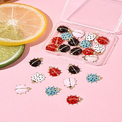 24Pcs 5 Styles Alloy Enamel Pendants&nbsp;ENAM-FS0002-94