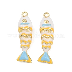 Alloy Enamel Pendant Rhinestone Settings&nbsp;ENAM-H002-01G