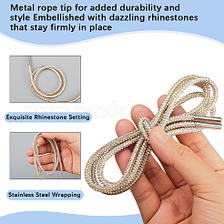 Resin Rhinestones & Alloy Drawstring Cord&nbsp;DIY-WH20049-41C