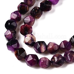 Dyed Natural Tiger Eye Beads Strands&nbsp;G-T138-220B