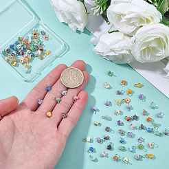 100Pcs 2 Styles Dyed Natural Freshwater Shell Nuggets Charms&nbsp;FIND-BM0001-37