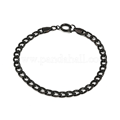 5MM 201 Stainless Steel Curb Chain Bracelets for Women&nbsp;BJEW-B143-05EB