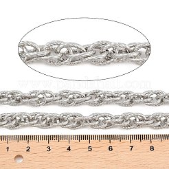 304 Stainless Steel Textured Rope Chains&nbsp;CHS-C022-04P
