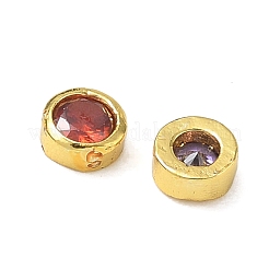 Brass Pave Cubic Zirconia Beads&nbsp;CU-CBABB5B-01G