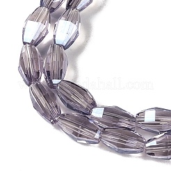 Electroplate Glass Beads Strands&nbsp;GLAA-Q101-03B-PL01