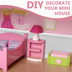 Rectangle Plastic Doll House Rail Mini Model&nbsp;DOLL-WH0007-21B