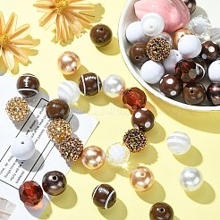 DIY Rugby Acrylic Beaded Keychain Pendant Decoration Making Kit&nbsp;MACR-CJC0004-18