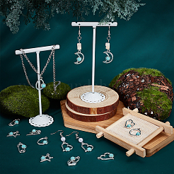 54Pcs 9 Style Alloy Resin Pendants&nbsp;FIND-PH0006-15