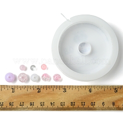 DIY Round Acrylic Beads Bracelets Making Kits&nbsp;DIY-FS0007-02B