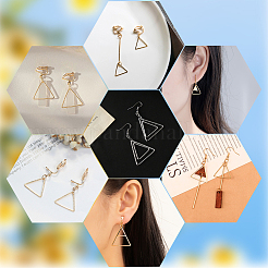 80Pcs 4 Styles Brass Linking Rings&nbsp;KK-BBC0010-66