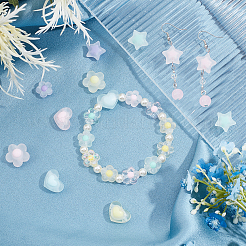 160Pcs 16 Styles Transparent Acrylic Beads and 1 Roll Elastic Crystal Thread&nbsp;DIY-SC0016-21
