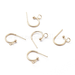 304 Stainless Steel Half Hoop Earrings&nbsp;LS-STAS-Z028-B02-G