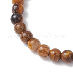 Natural Tiger Eye Stretch Bracelets&nbsp;BJEW-JB11962-01