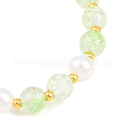 Imitation Pearl Glass & Acrylic Round Beaded Stretch Bracelets&nbsp;BJEW-JB10083-02
