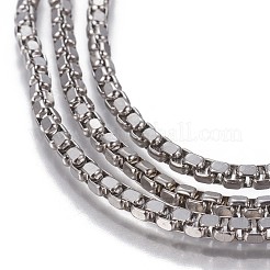 Tarnish Resistant 304 Stainless Steel Box Chains&nbsp;CHS-P007-32P-02