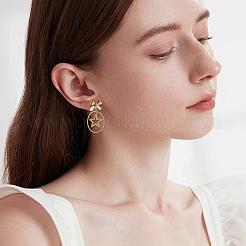 20 Pairs 2 Colors 304 Stainless Steel Bowknot Stud Earring Findings&nbsp;STAS-SC0021-24