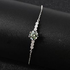 925 Sterling Silver Link Bracelets&nbsp;BJEW-D346-03A-P