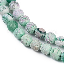 Natural Fire Crackle Agate Beads Strands&nbsp;G-C082-A01-46