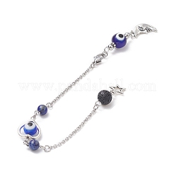 Evil Eye Lampwork Pointed Dowsing Pendulums&nbsp;PALLOY-JF02088