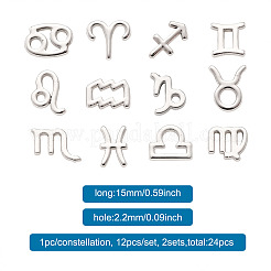 24Pcs 2 Sets Zinc Alloy Jewelry Pendant Accessories&nbsp;FIND-FW0001-08P