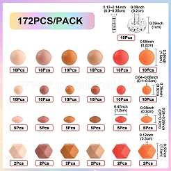 162Pcs Silicone Beads&nbsp;SIL-YW0001-90
