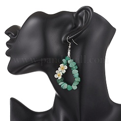 Flower 304 Stainless Steel Dangle Earrings&nbsp;EJEW-JE06802