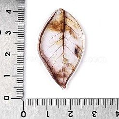 Epoxy Resin Leaf Pendants&nbsp;RESI-T057-88