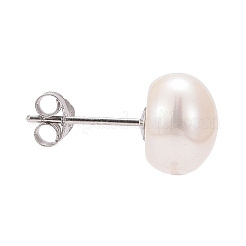 Valentine Presents for Her 925 Sterling Silver Ball Stud Earrings&nbsp;EJEW-D029-9mm-2