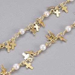 3.28 Feet Handmade Brass Beaded Chains&nbsp;X-CHC-I029-02G
