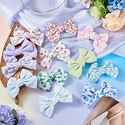 4Bags 4 Colors Cloth Bowknot Alligator Hair Clips&nbsp;PHAR-TA0001-20